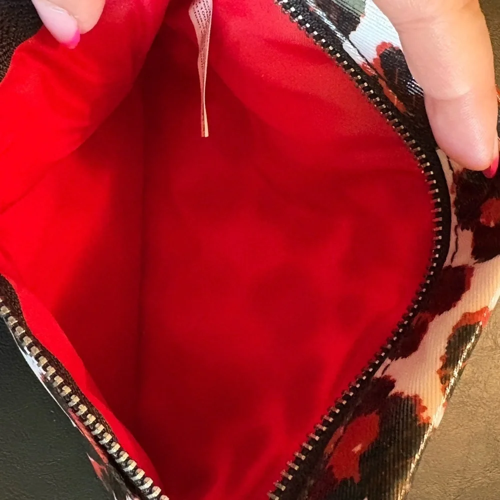 Brighton Leopard Print Wristlet - Red and Black